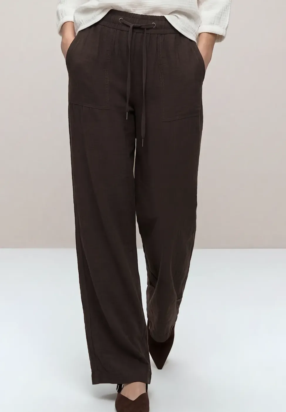 High Waist Wide Leg Hose im Loose Fit