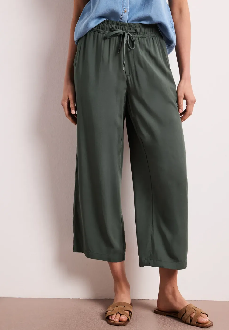 High Waist Wide Leg Hose im Loose Fit