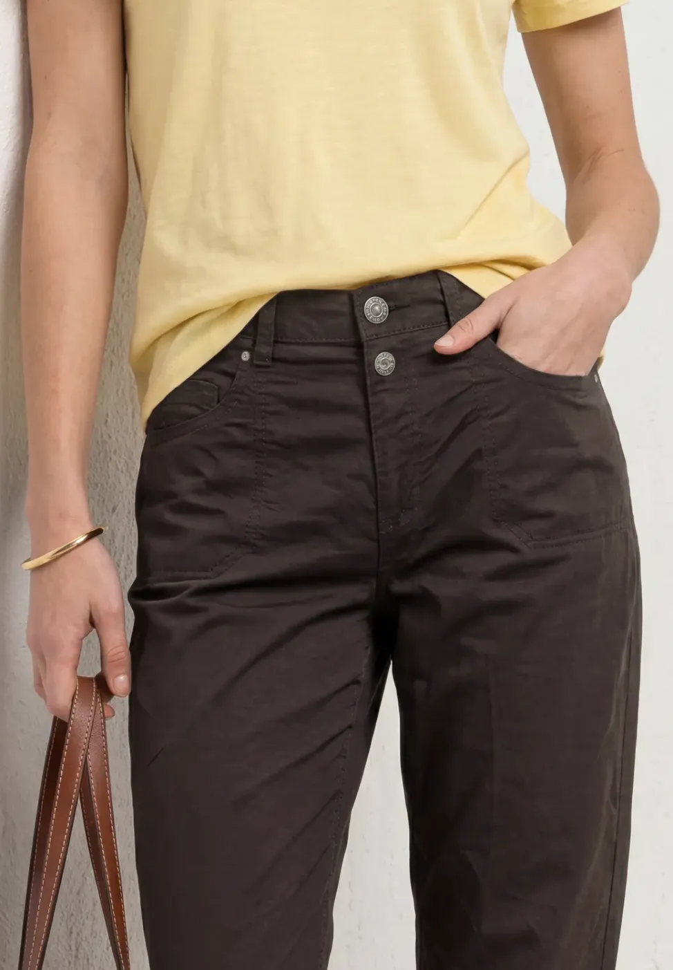 High Waist Barrel Leg Hose
