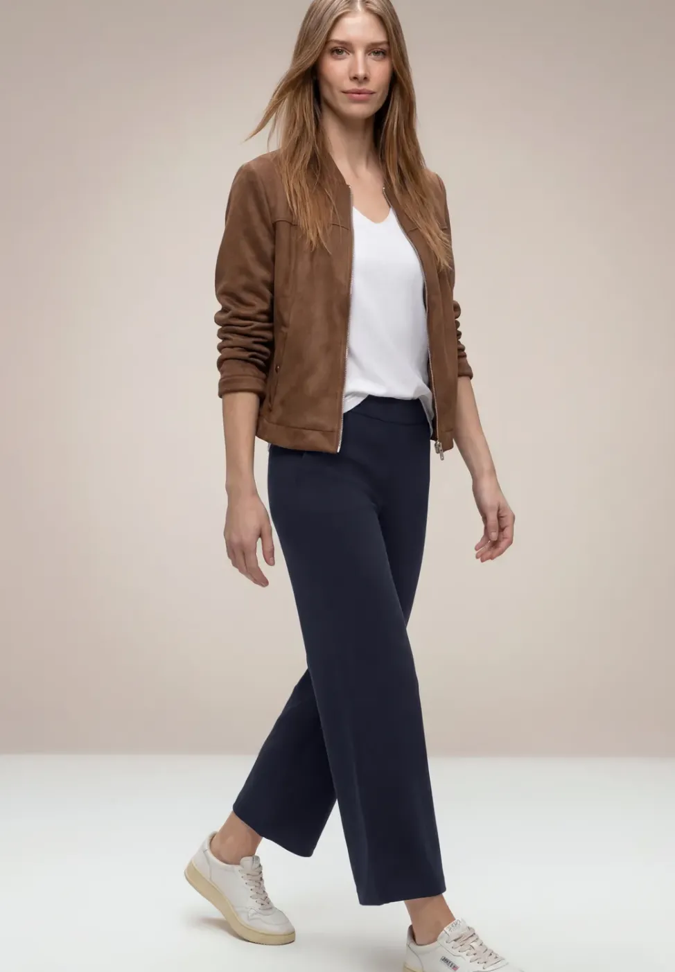 High Waist Wide Leg Hose im Loose Fit