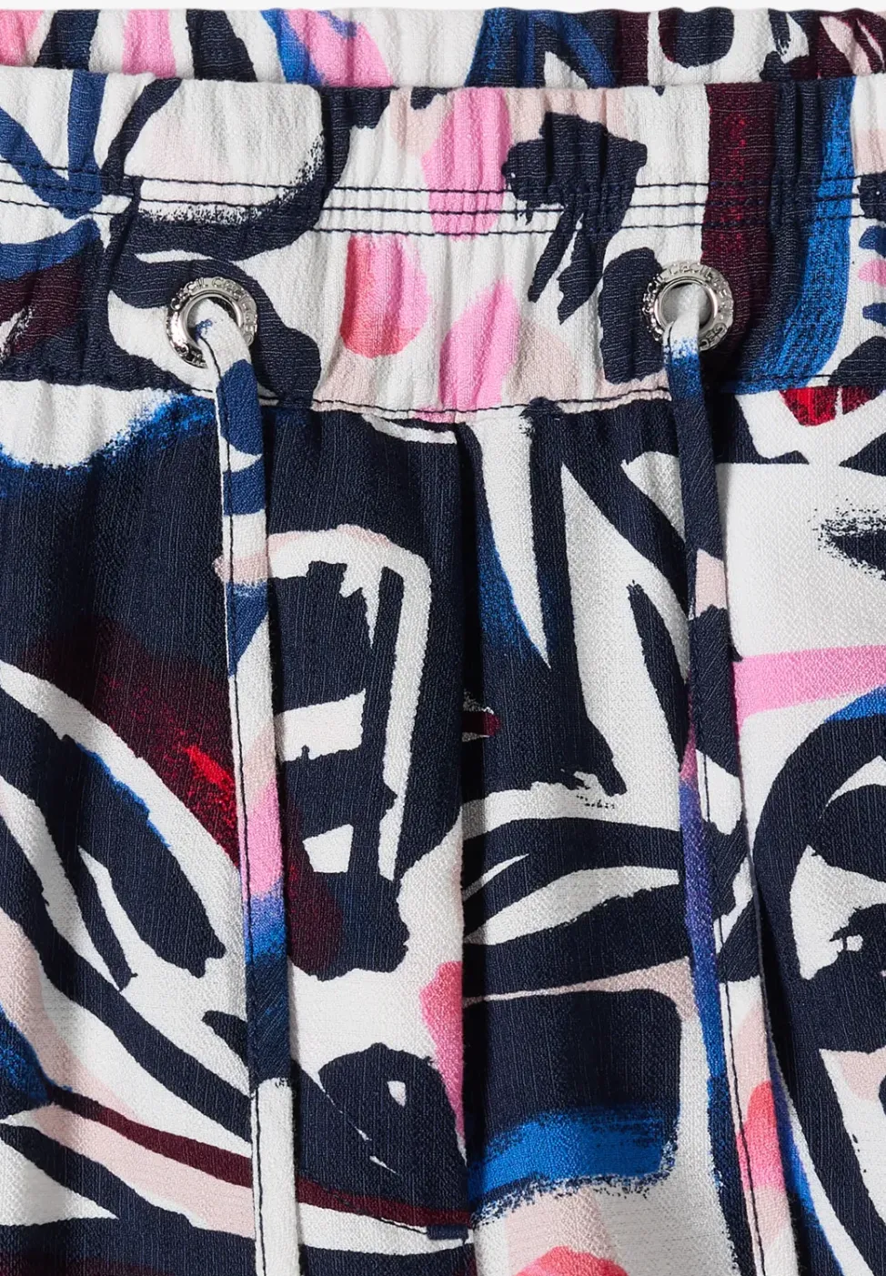 High Waist Wide Leg Hose mit Print