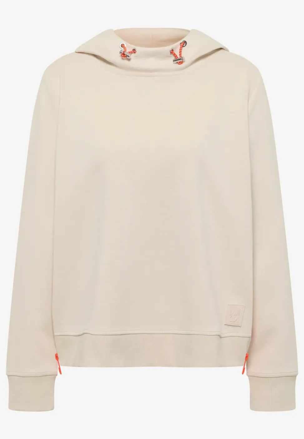 Hoodie mit Zipper-Details