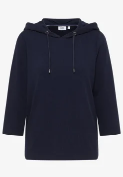 Hoodie Shirt in Rippstruktur