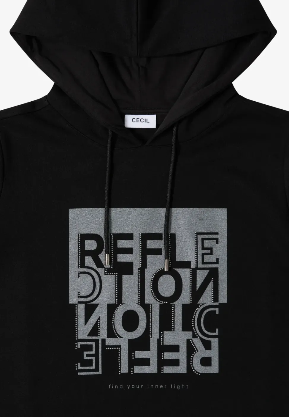 Hoodie Shirt mit Folienprint