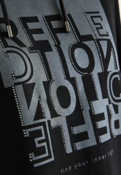Hoodie Shirt mit Folienprint