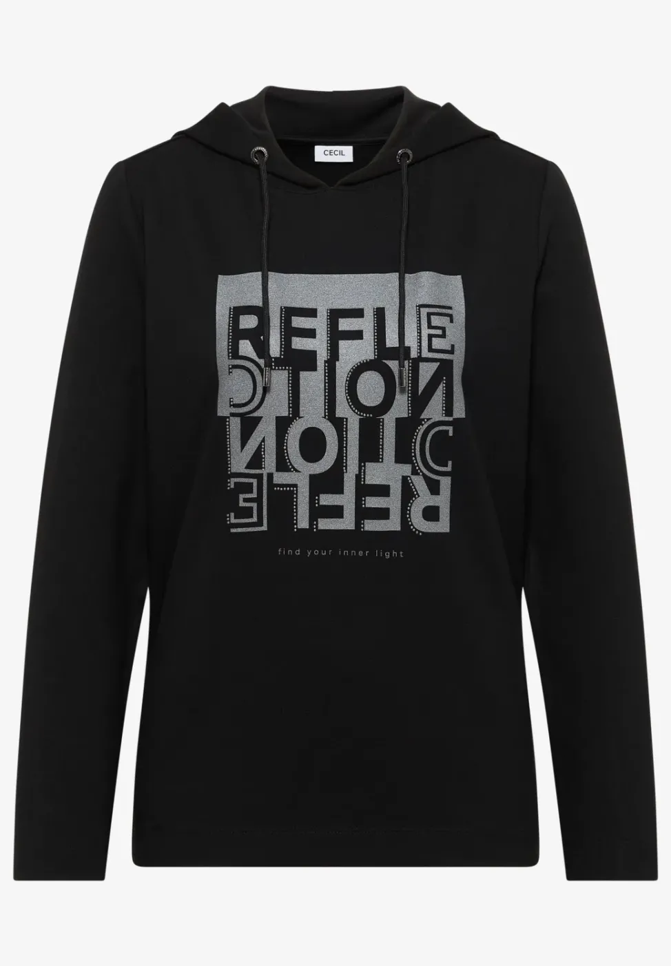 Hoodie Shirt mit Folienprint