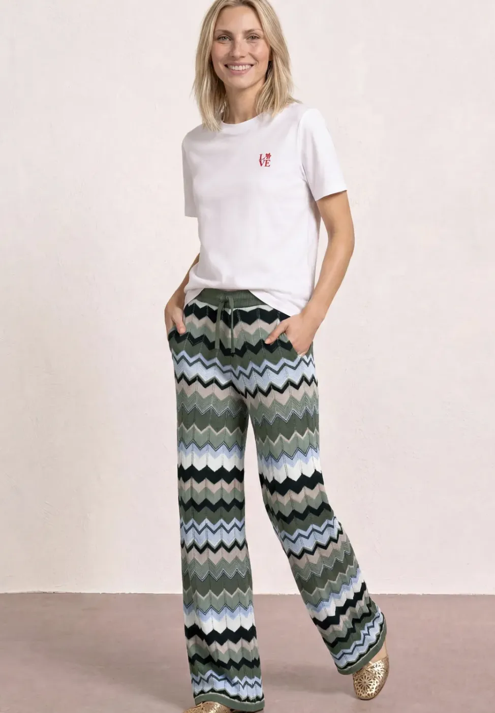 Hose mit Zick-Zack Muster