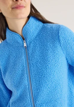 Jacke aus Teddy-Material mit Zipper