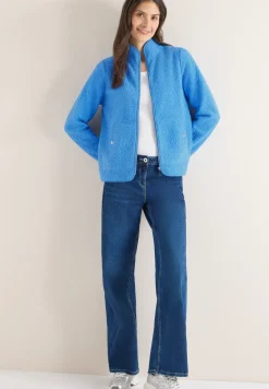 Jacke aus Teddy-Material mit Zipper