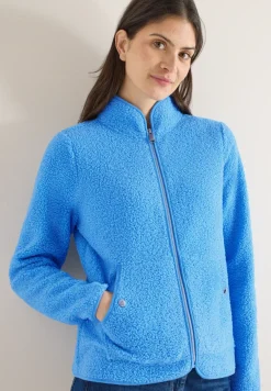 Jacke aus Teddy-Material mit Zipper