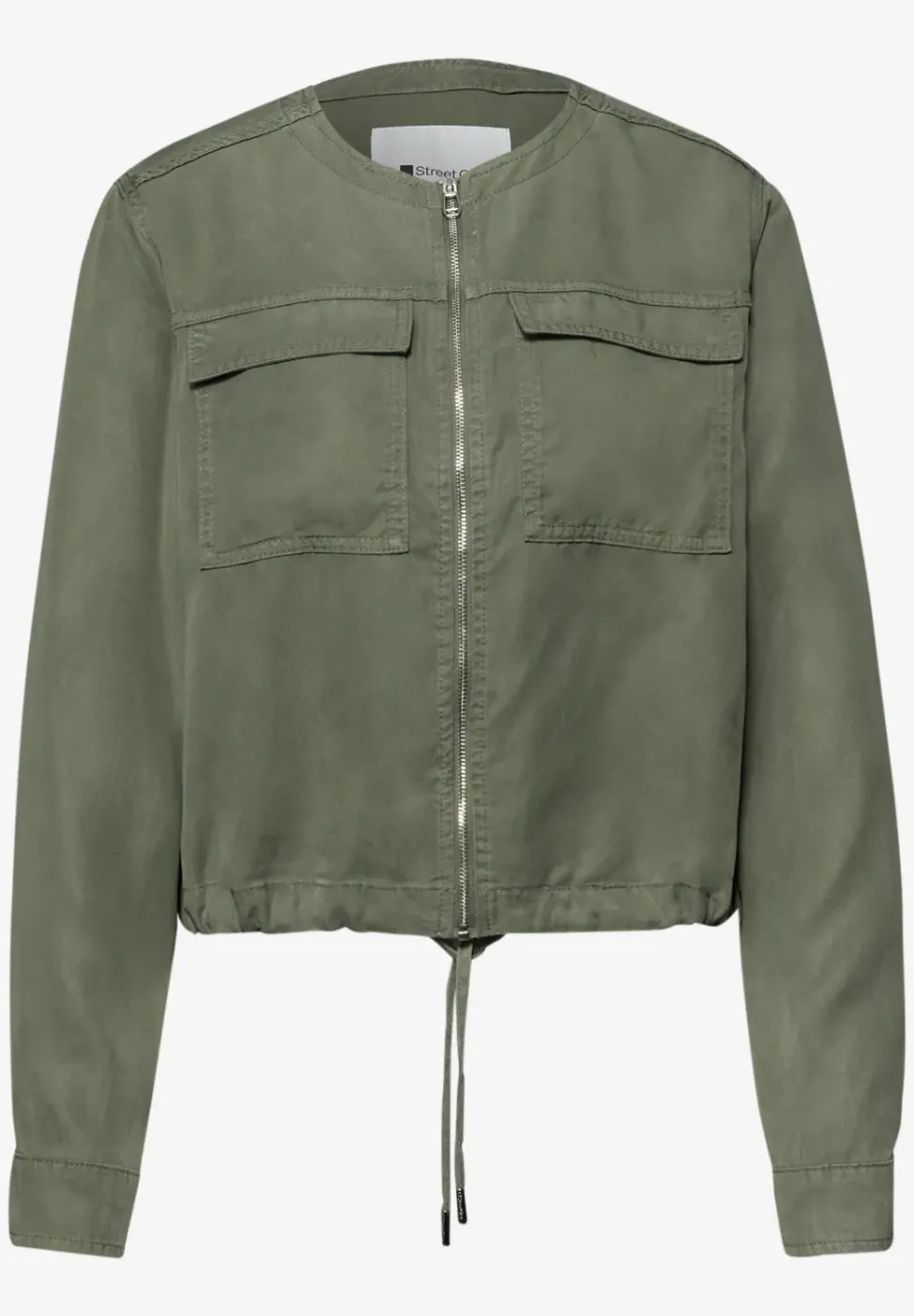 Jacke im Washed-Look mit Tunnelzug