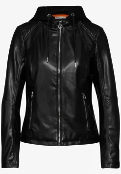 Jacke in Leder-Optik