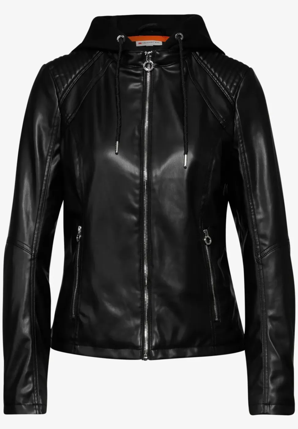 Jacke in Leder-Optik