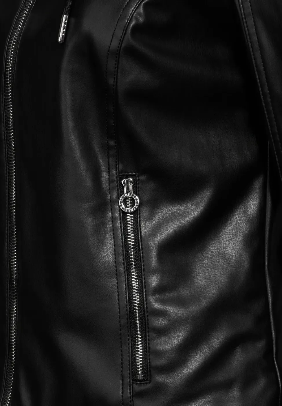 Jacke in Leder-Optik