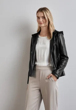 Jacke in Leder-Optik
