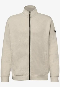Jacke mit Stehkragen im Melange-Look
