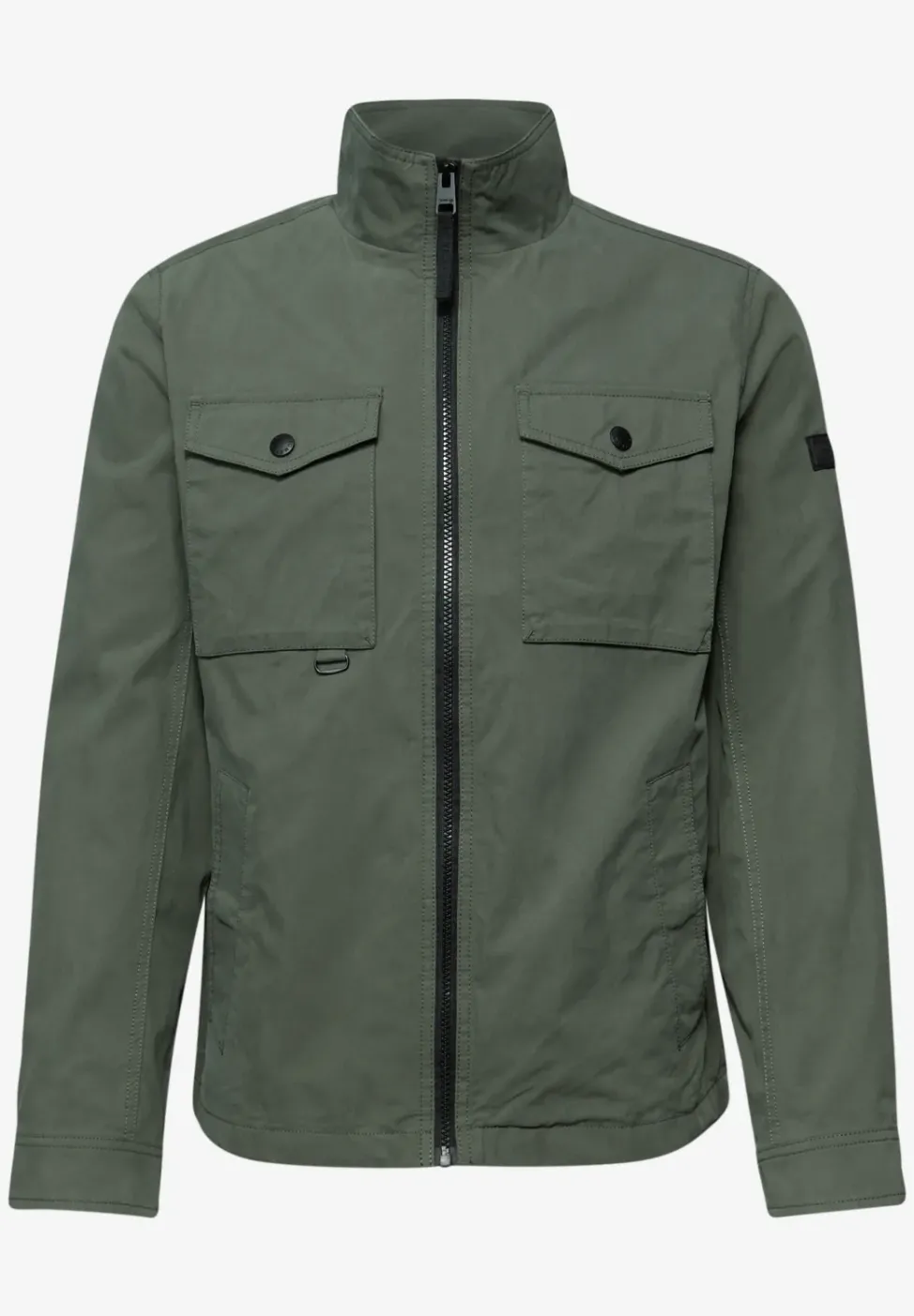 Jacke mit Stehkragen im Washed-Look
