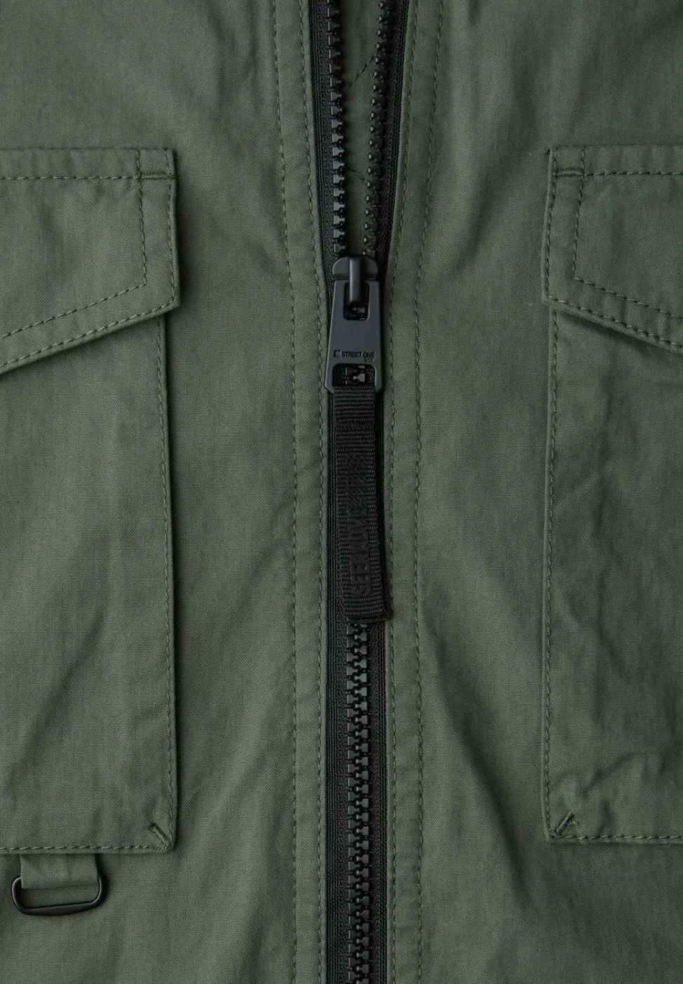 Jacke mit Stehkragen im Washed-Look