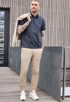 Jacquard Poloshirt mit Kurzarm