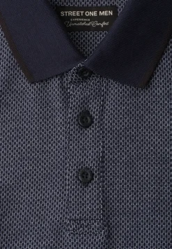 Jacquard Poloshirt mit Kurzarm
