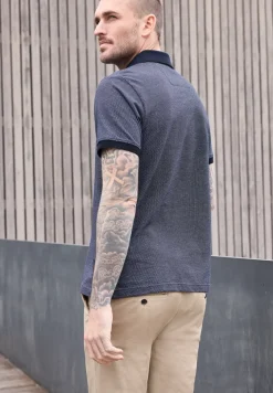 Jacquard Poloshirt mit Kurzarm