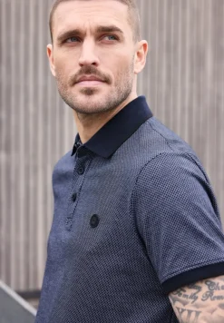 Jacquard Poloshirt mit Kurzarm