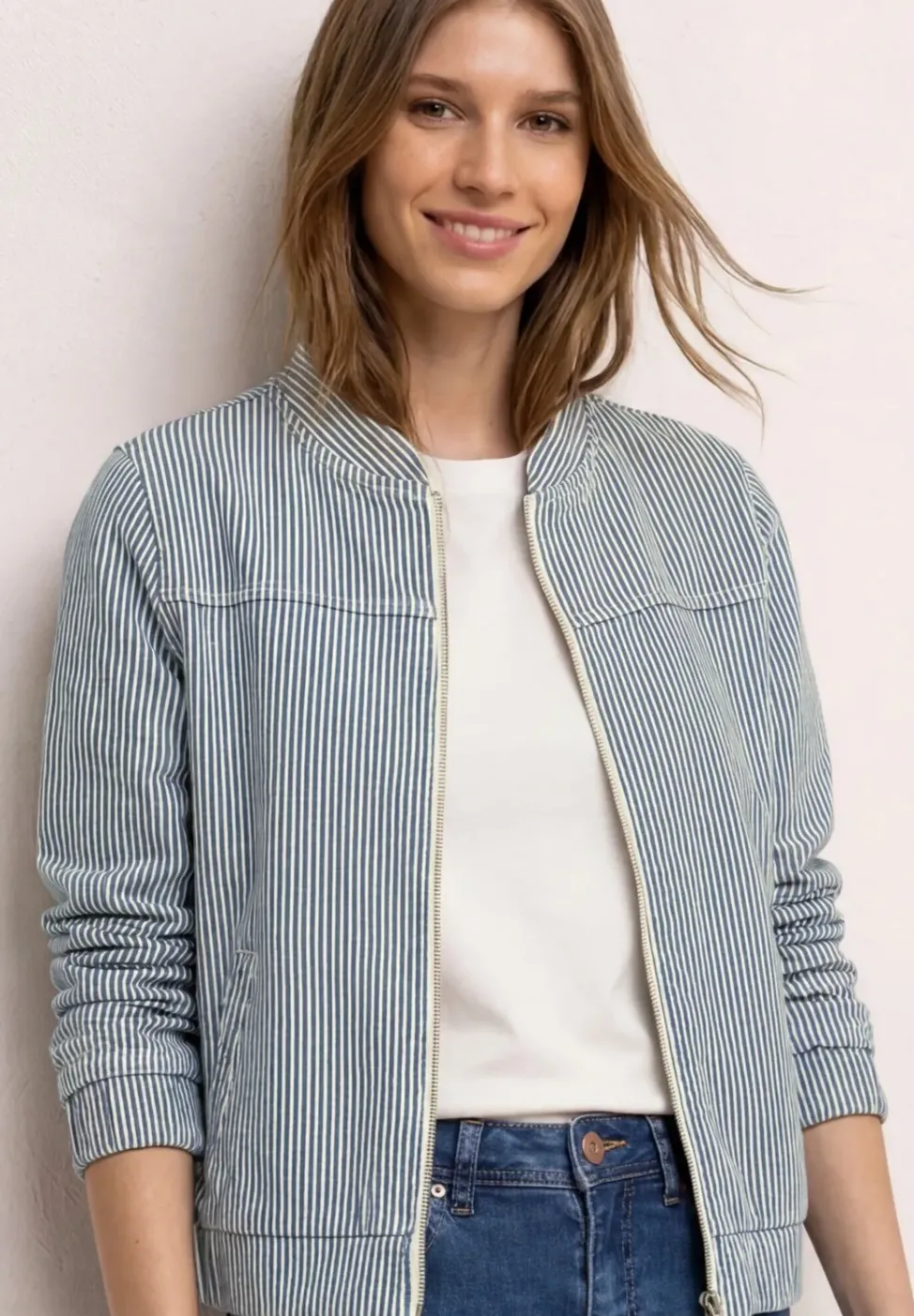 Jeans Blouson mit Reißverschluss