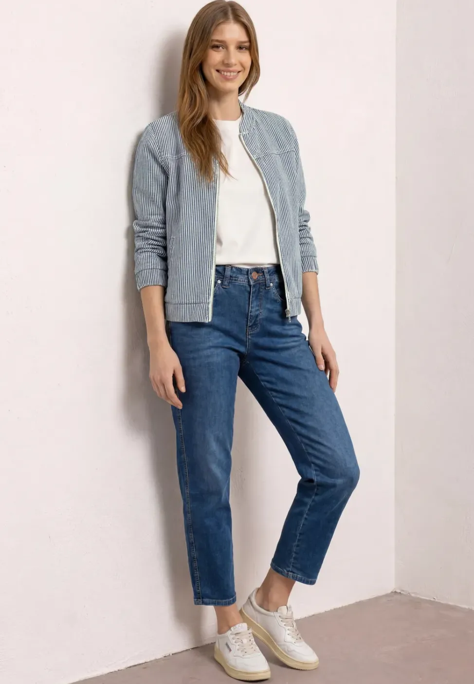 Jeans Blouson mit Reißverschluss