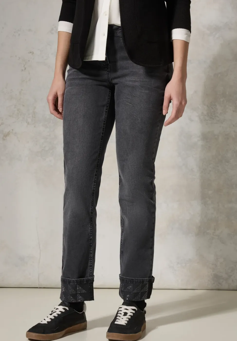 Jeans mit Turn-Up