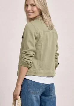 Jeansjacke im Colored-Denim-Look
