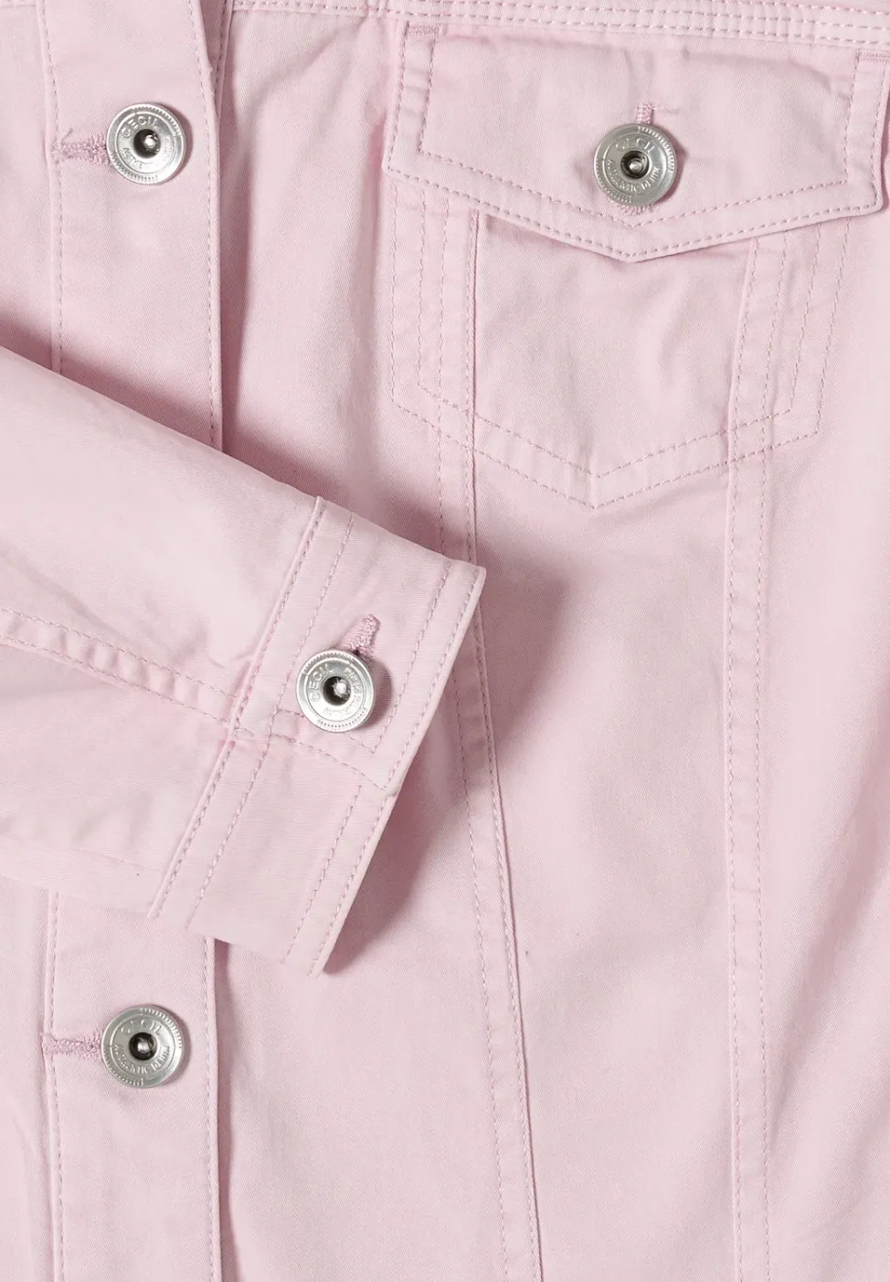 Jeansjacke im Colored-Denim-Look