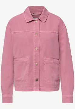 Jeansjacke in pinker Waschung
