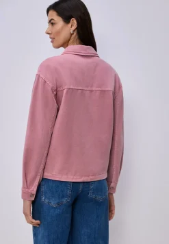 Jeansjacke in pinker Waschung