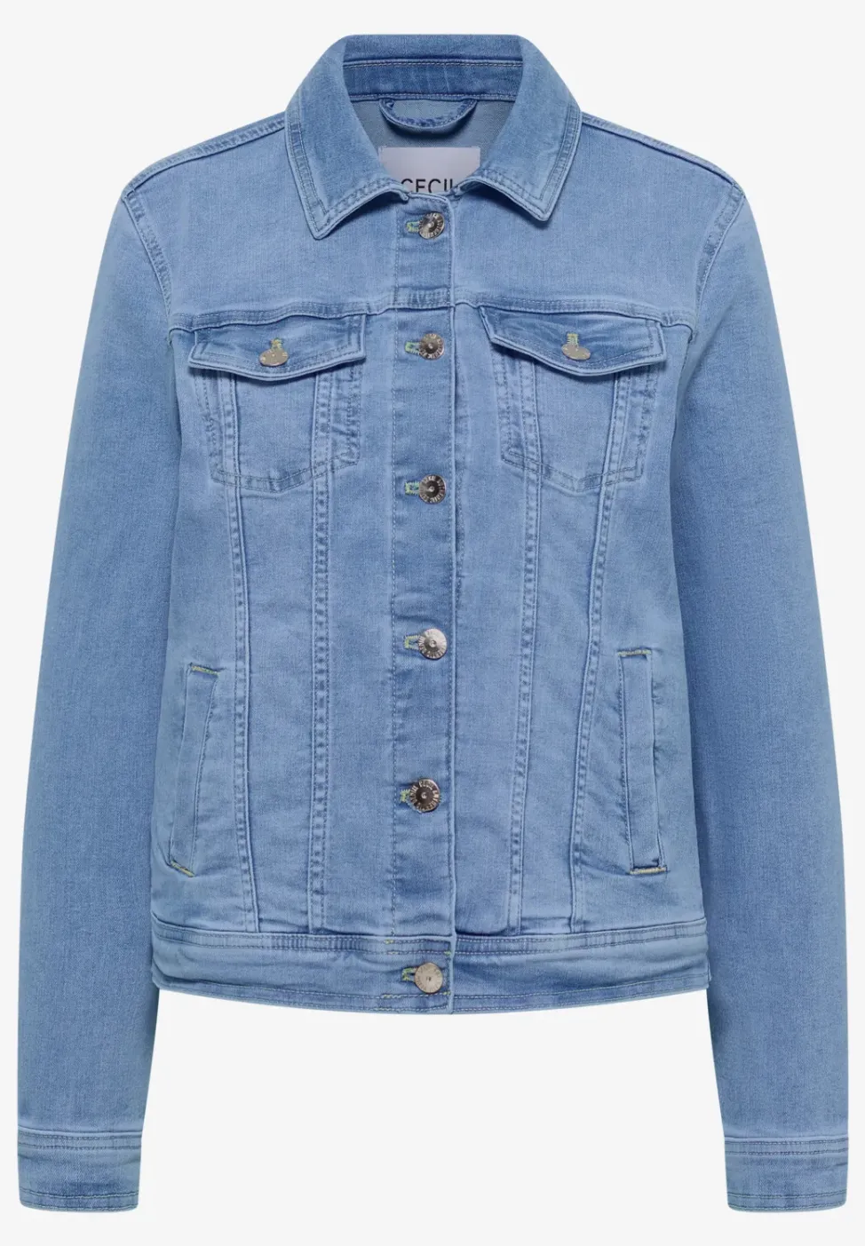 Jeansjacke mit Brusttaschen und Knöpfen