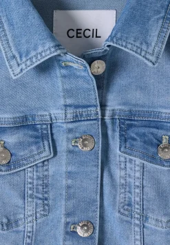 Jeansjacke mit Brusttaschen und Knöpfen