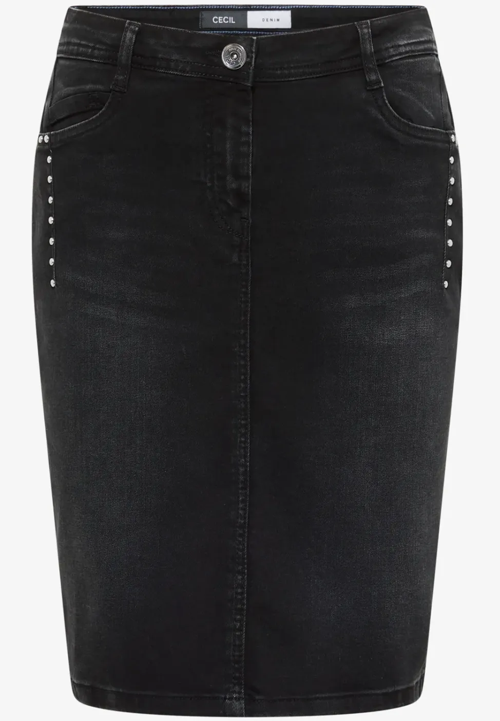Jeansrock mit Nieten