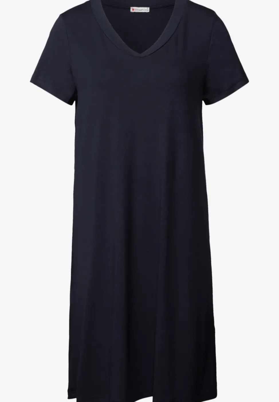 Jersey-Kleid in Unifarbe