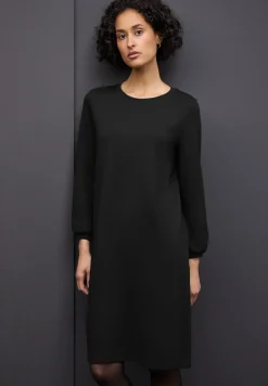 Jersey-Kleid in Unifarbe