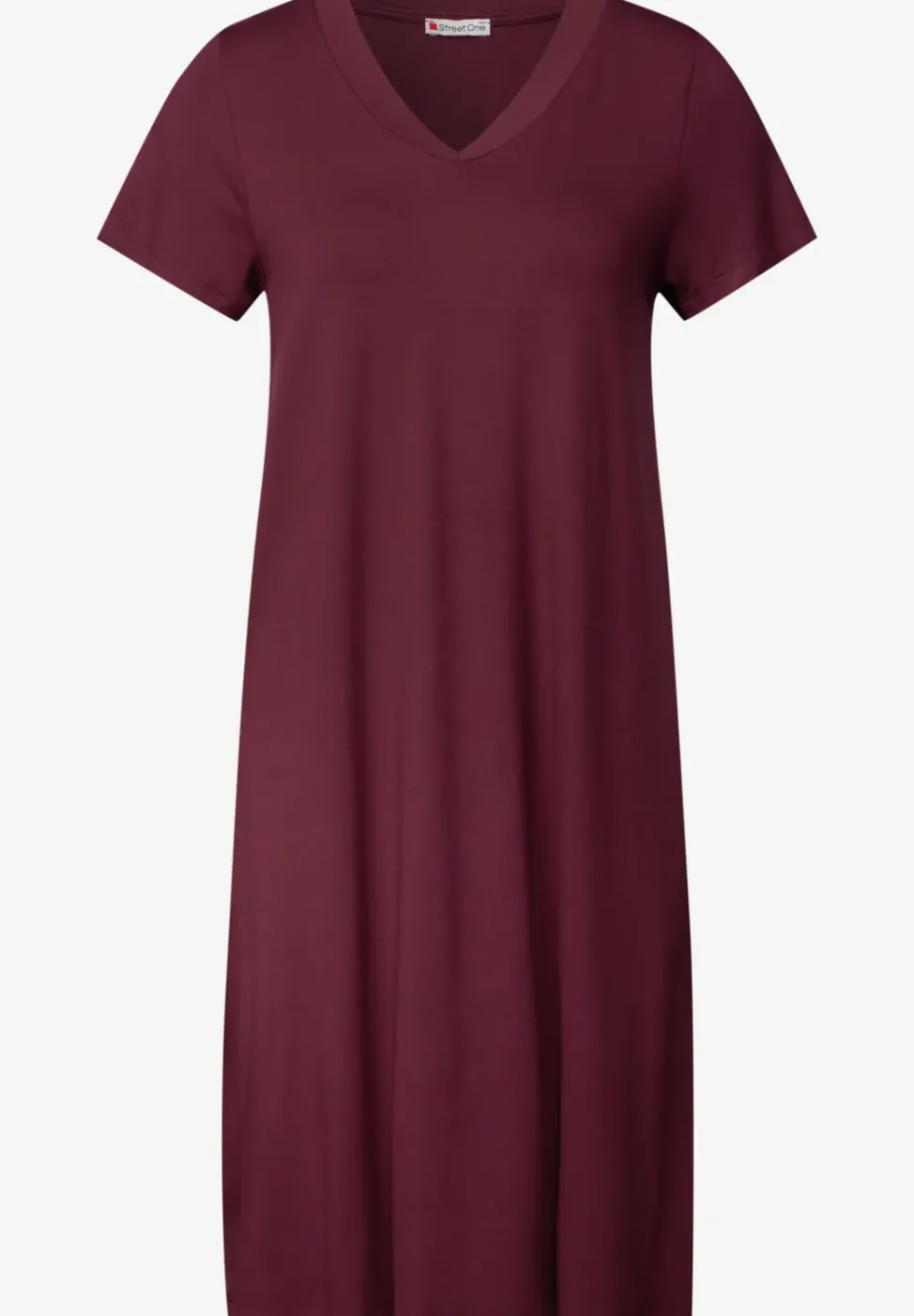 Jersey-Kleid in Unifarbe