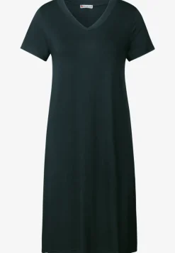 Jersey-Kleid in Unifarbe