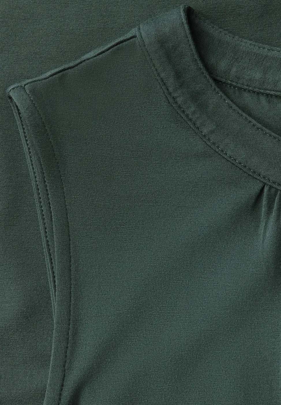 Jersey-Top mit Raffung