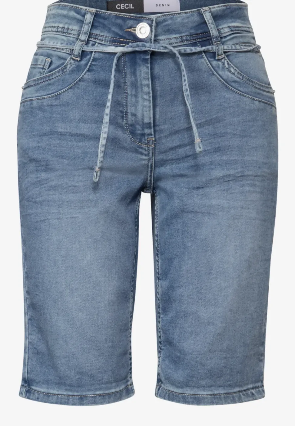 Jogg Shorts im Denim Look