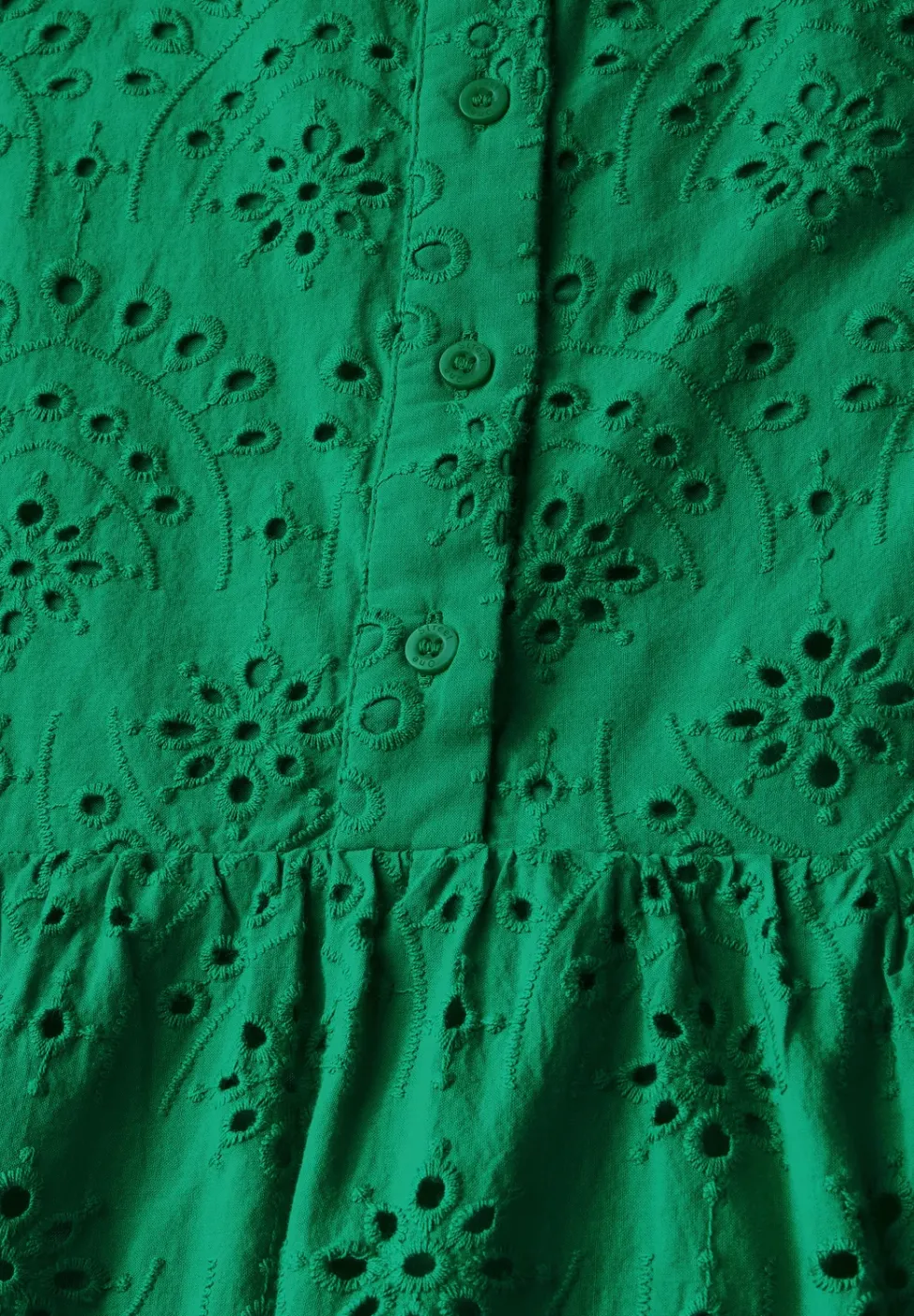 Kleid mit Lochstickerei