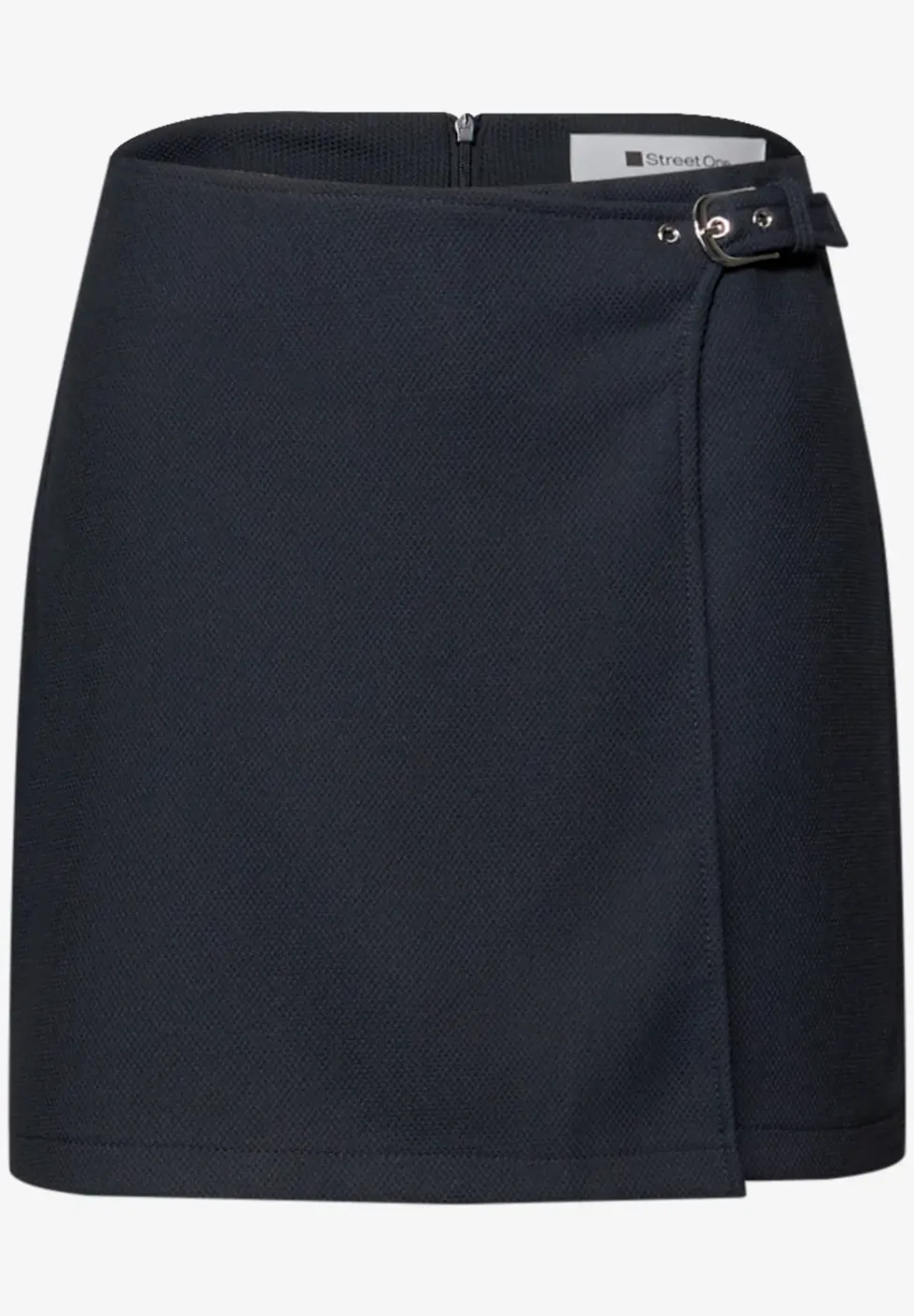 Knielanger Skort mit Schnalle
