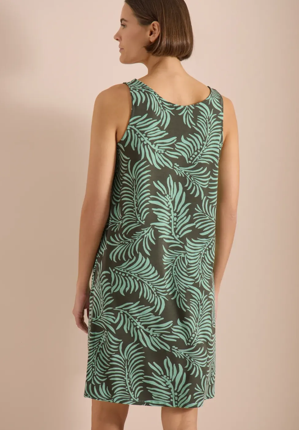 Knielanges Kleid aus Jersey mit Print