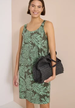 Knielanges Kleid aus Jersey mit Print