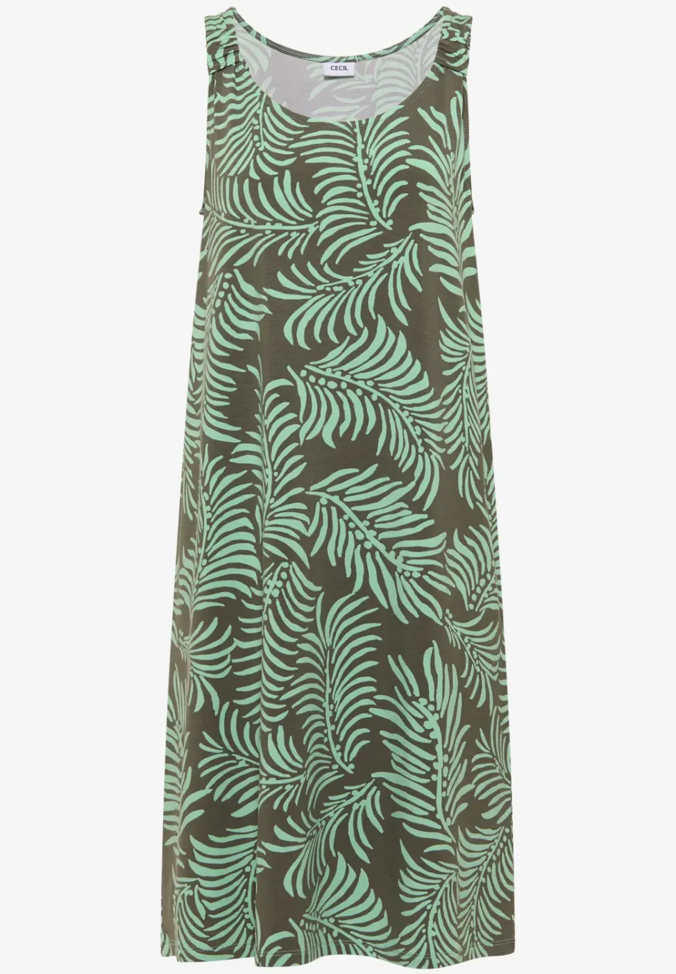 Knielanges Kleid aus Jersey mit Print