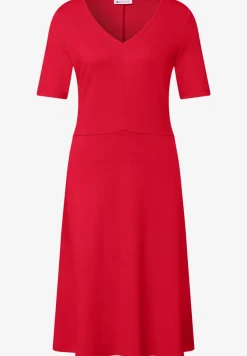Knielanges Kleid aus Jersey mit Kurzarm