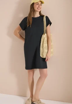 Knielanges Kleid aus Jersey
