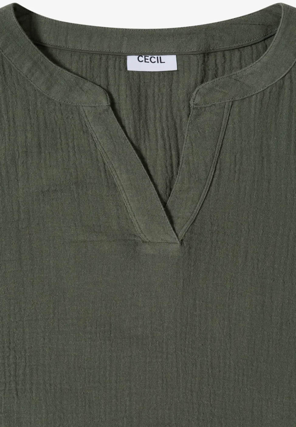 Knielanges Kleid in Musselin-Qualität